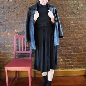 ASOS Black Jersey Midi Skirt size 2